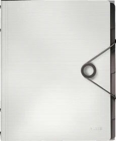 Leitz Solid Ordnungsmappe, 6 Fächer, A4, weiß