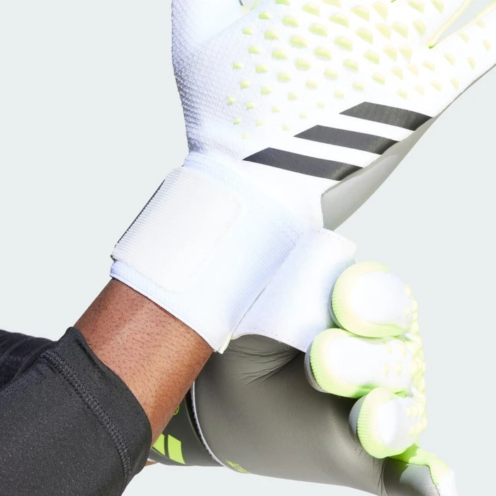 adidas Predator League Torwarthandschuhe white/lucid lemon/black
