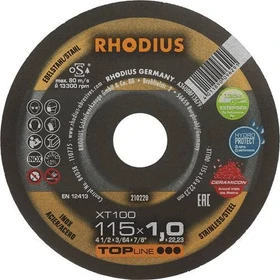 Rhodius TopLine XT100 Extended Trennscheibe, 115x1x22.23mm, 25 Stück