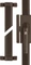 ABUS FOS650 B AL0089 braun, Fenster-Stangenschloss Vorschaubild