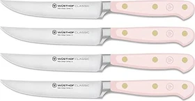 Wüsthof Classic Steakmesser 12cm pink himalayan salt, 4 Stück