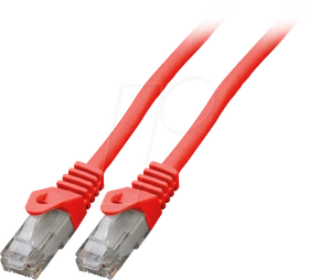EFB Elektronik CCA Patchkabel, Cat6, U/UTP, RJ-45/RJ-45, 20m, rot