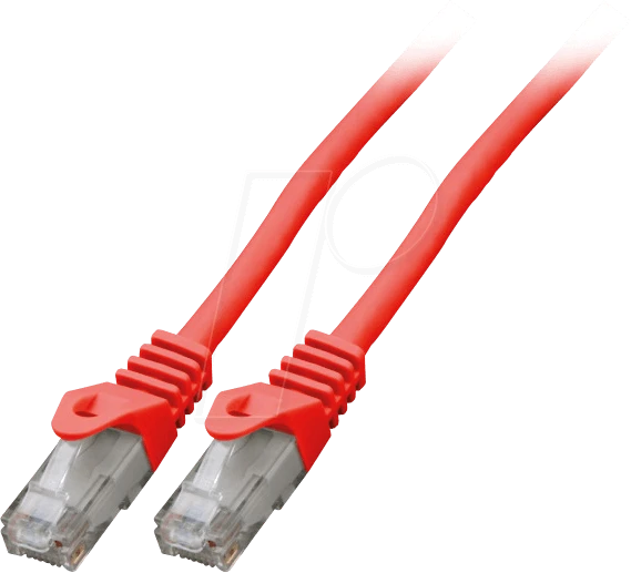 EFB Elektronik CCA Patchkabel, Cat6, U/UTP, RJ-45/RJ-45, 5m, rot