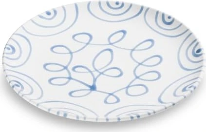 Gmundner Keramik Blaugeflammt Speiseteller Cup 25cm