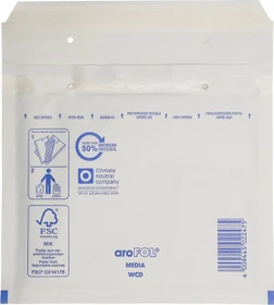 VP Group aroFOL Classic Standard Luftpolstertasche CD weiß, 200x175x50mm, 100er-Pack