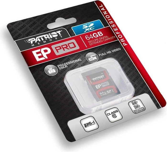Patriot EP Pro R90/W50 64GB, UHS-I, Class 10