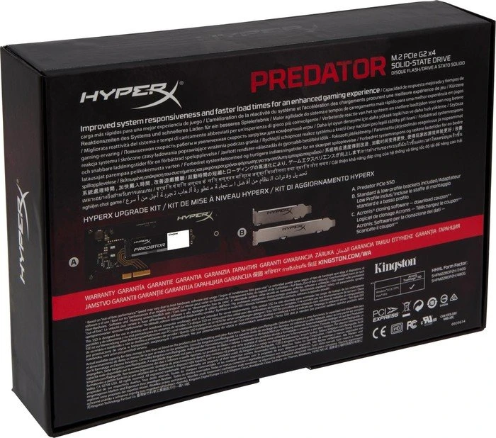 Kingston FURY Predator 960GB, Add-In Card / PCIe 2.0 x4