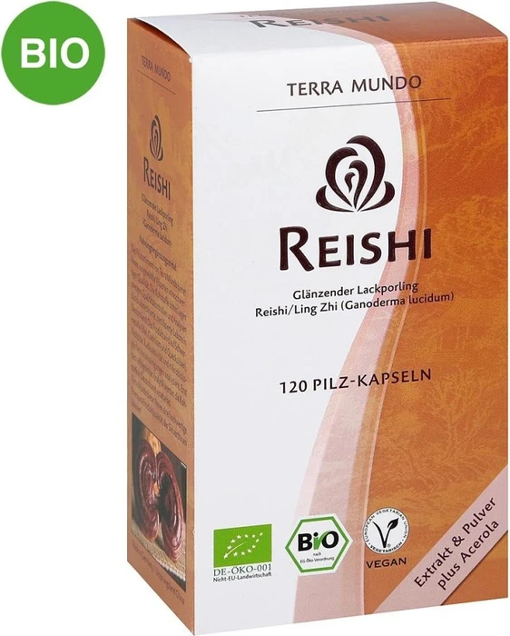 Terra Mundo Reishi BIO Vitalpilz Kapseln, 120 Stück