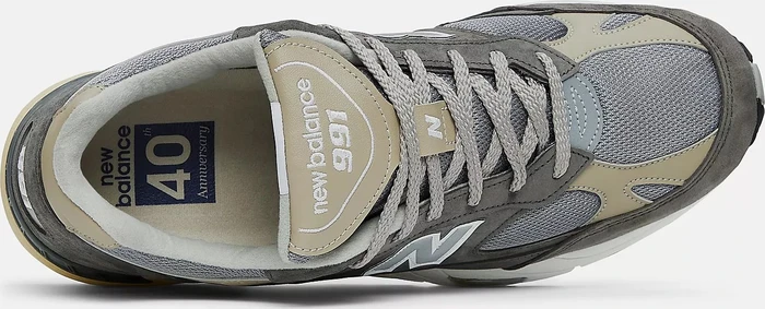 New Balance 991 Made in UK grey/off white/white (Herren)