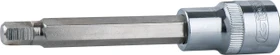 KS Tools CHROMEplus Innensechskant Steckschlüssel 1/2", 12x72mm