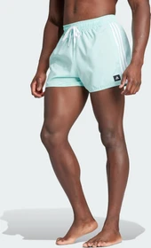 adidas 3-Streifen CLX Badeshorts semi flash aqua/white (Herren)