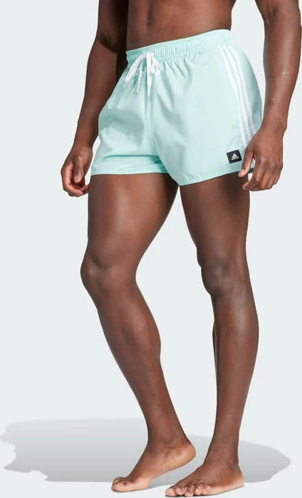 adidas 3-Streifen CLX Badeshorts semi flash aqua/white (Herren)