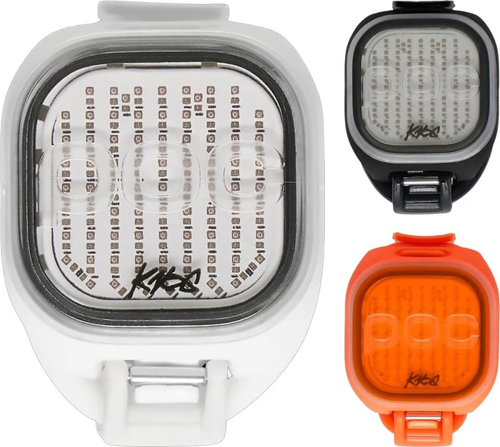 POC x Knog Mini Helmlampe fluorescent orange
