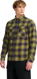 Jack Wolfskin Baja Flannel Hemd langarm check dark navy/sheer plum (Herren)
