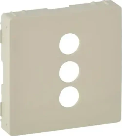 Legrand Valena Life Abdeckung für RCA 3-fach Einsatz, mandelweiß