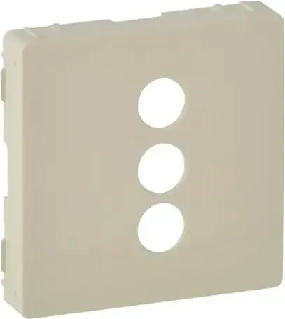 Legrand Valena Life Abdeckung für RCA 3-fach Einsatz, mandelweiß