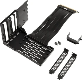 Lian Li Riser Card, inkl. PCI-Slot Blende, gewinkelt, PCIe 4.0, 200mm, schwarz