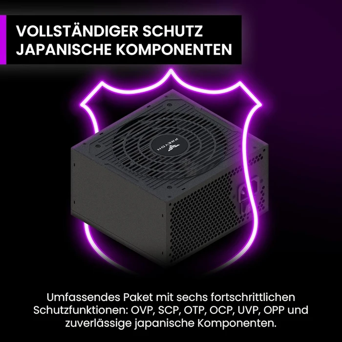 Preyon Eagle Power Gold schwarz 750W, ATX 3.1
