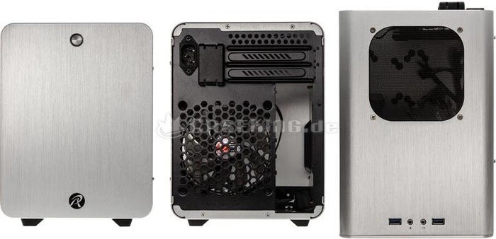 Raijintek Metis Plus, silber, Acrylfenster, Mini-ITX