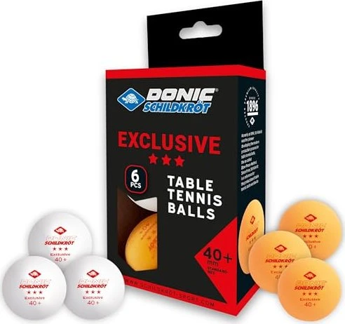 Donic Schildkröt 3-Stern Avantgarde Poly 40+ Tischtennisbälle, 6 Stück