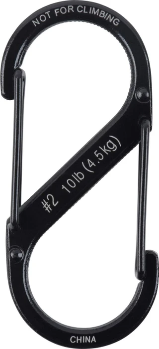 Nite Ize S-Biner Edelstahl Materialkarabiner 49x22mm schwarz