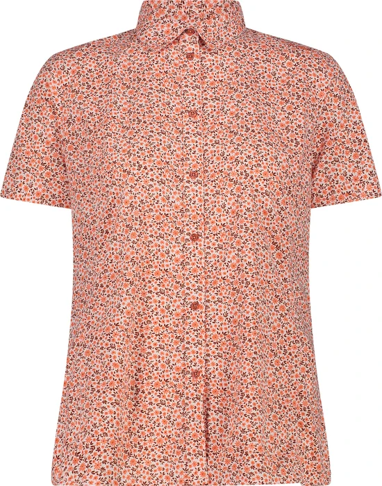 CMP Geometrischer-Druck Hemd kurzarm bitter/granata/b.co (Damen)