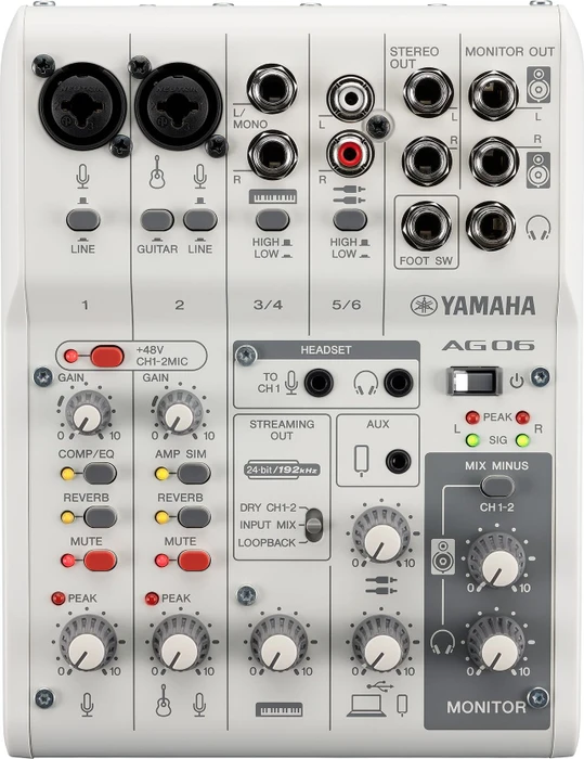 Yamaha AG06MK2 weiß