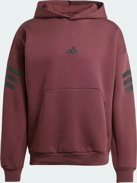 adidas Future Icons 3-Streifen Hoodie aurora ruby/brown (Herren)