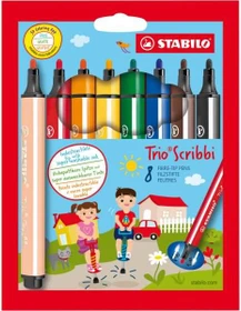 STABILO Trio Scribbi sortiert, 8er-Set