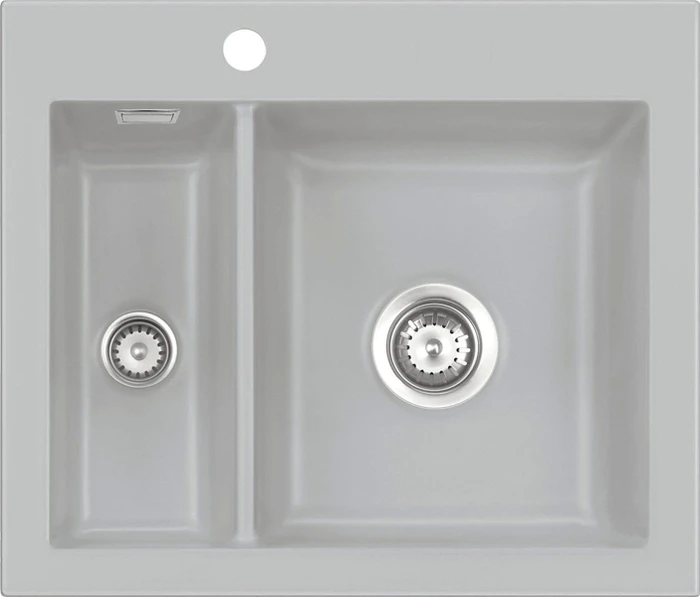 systemceram Mera 60 F Einbau Becken rechts titan