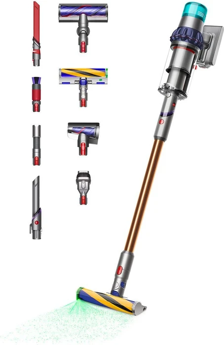 Dyson V15 Detect Absolute Akku-Handstaubsauger nachtblau/kupfer