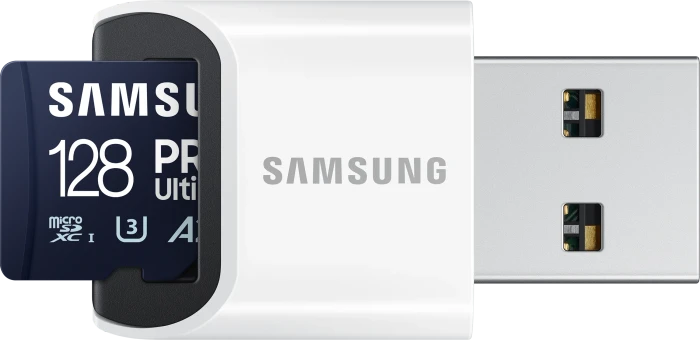Samsung PRO Ultimate R200/W130 128GB USB-Kit, UHS-I U3, A2, Class 10