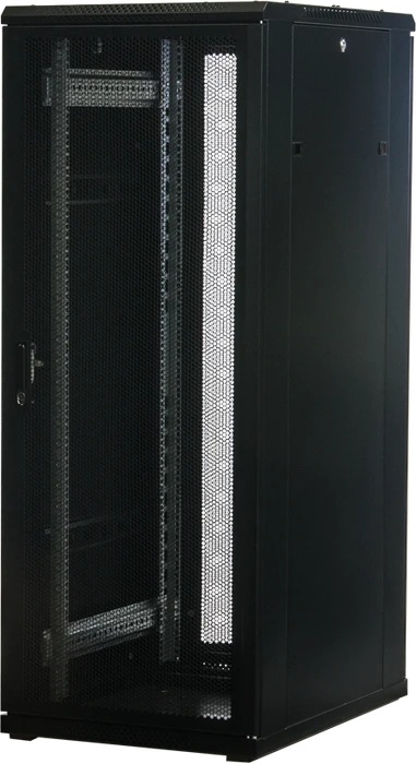 Rockstable 19" Serverschrank 32HE, Gitternetztür, IP2X, schwarz, 800mm tief