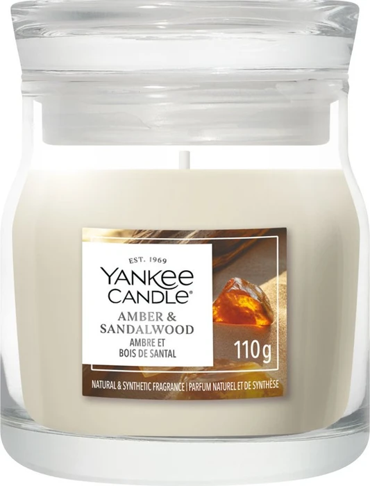 Yankee Candle Amber & Sandalwood Duftkerze, 110g