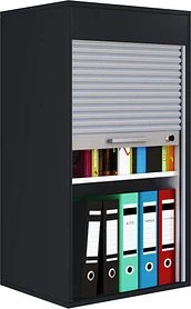 VCM Aktos L, schwarz/schwarz, Schrankwand
