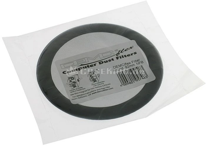 DEMCiflex Staubfilter 92mm rund schwarz/schwarz