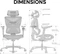 Anda Seat X-Air Pro Mesh Office Gamingstuhl, Ash Grey, grau Vorschaubild