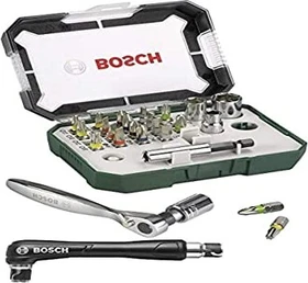Bosch DIY Bitset/Steckschlüsselsatz inkl. Werkzeugbox, 27-tlg.