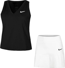 Nike Court Victory Funktionsshirt ärmellos schwarz/weiß (Damen)