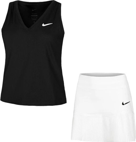 Nike Court Victory Funktionsshirt ärmellos schwarz/weiß (Damen)