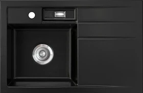 systemceram Bela 78 Einbau Becken links nigra