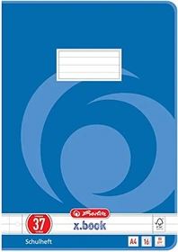 Herlitz x.book Schulheft, A4, Lineatur 37, 16 Blatt