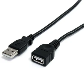 StarTech USB 2.0 Verlängerungskabel, USB-A [Stecker] auf USB-A [Buchse], 0.9m (USBEXTAA3BK)