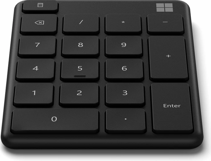 Microsoft Wireless Number Pad, Mattschwarz, Bluetooth