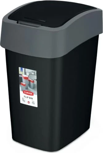 Curver Flip Bin 25l schwarz/soft grau