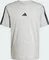 adidas Essentials 3-Streifen Single Jersey T-Shirt kurzarm medium grey heather/black (Herren) Vorschaubild