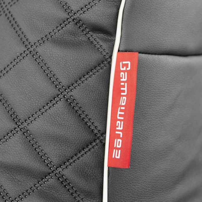 Gamewarez Gaming Sitzsack Classic Granite Hurricane, grau/weiß