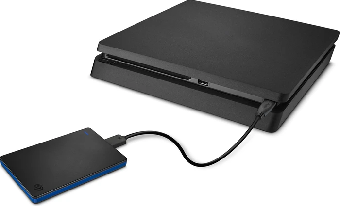 Seagate Game Drive for PlayStation, schwarz/blau, 2TB, USB 3.0 Micro-B