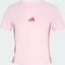 adidas Essentials 3-Streifen Slim Baby T-Shirt kurzarm clear pink/pure ruby (Damen) Vorschaubild