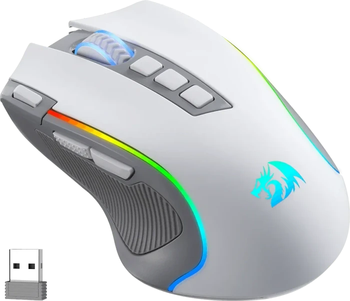 Redragon Predator M612 Pro RGB, weiß/grau, USB